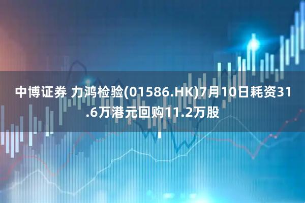 中博证券 力鸿检验(01586.HK)7月10日耗资31.6万港元回购11.2万股