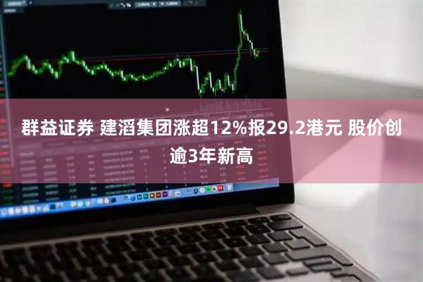 群益证券 建滔集团涨超12%报29.2港元 股价创逾3年新高