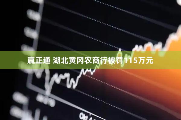 赢正通 湖北黄冈农商行被罚115万元