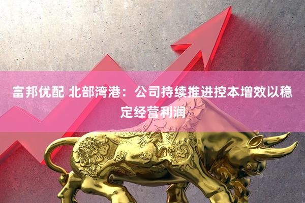 富邦优配 北部湾港：公司持续推进控本增效以稳定经营利润